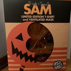 Retro Fright Rags Limited Edition Trick R Treat Sam Mask & Shirt- Brand New